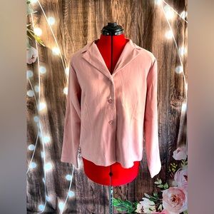 Vintage Women's blush Pink Jacket/blazer size large #6
